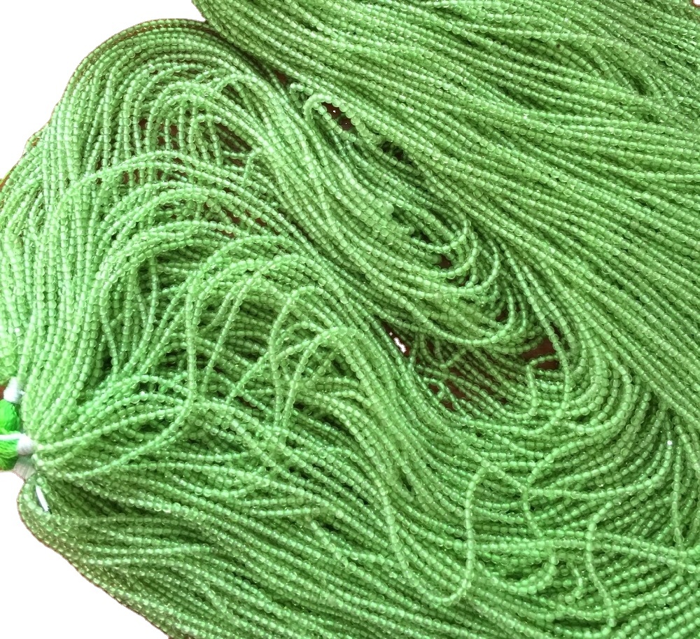 1.8mm 2mm 2.25mm 2.5mm 2.75mm Natuurlike edelsteen Chrysolite Olivine Round Beads Maak groothandel 9