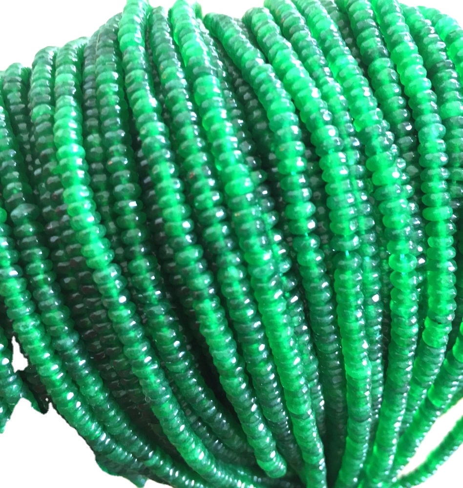 Beads redondas de ágata verde natural 6 mm Redondo perlas sueltas piedras preciosas esferas polacas altas 16 Strand 11