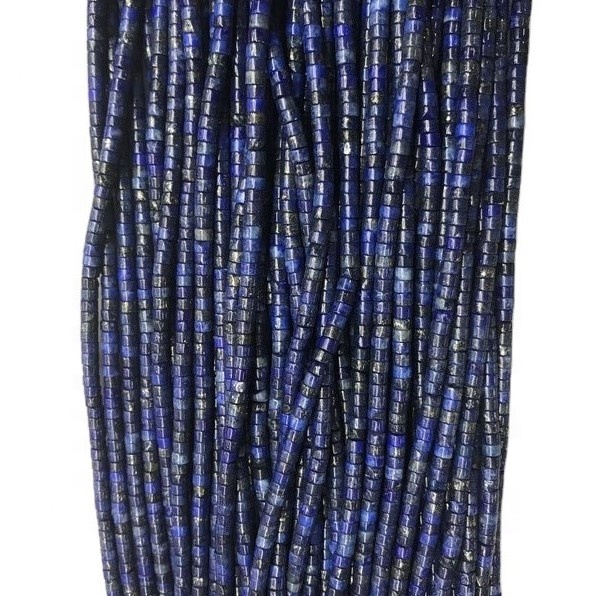 lapis lazuli 3mm 3mm - អង្កាំ gemstone ពណ៌ខៀវភ្លឺរលោង 4 មម 9