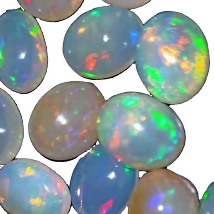 ПРИРОДНИ Опал Овални кабошон са супер финим квалитетом и поштеним за накит 9