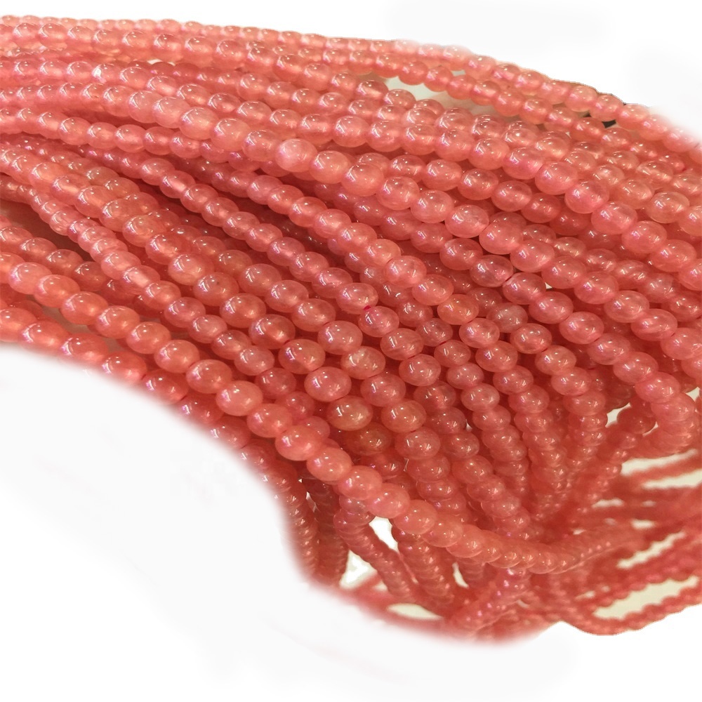 Rodocrosita natural redondo 16mm perlas hebras para la fabricación de joyas 7