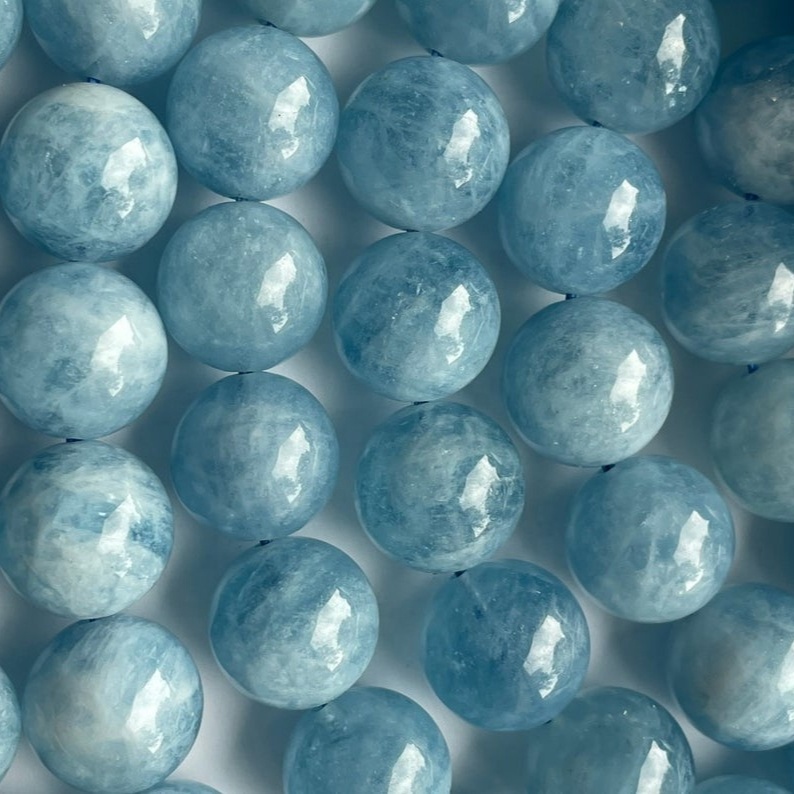 Aquamarine پٿر جي گارڊ خوبصورت نيري رنگ جو رنگ کير پيئيرنيفيرين ايڇ ايڪوميئر 9