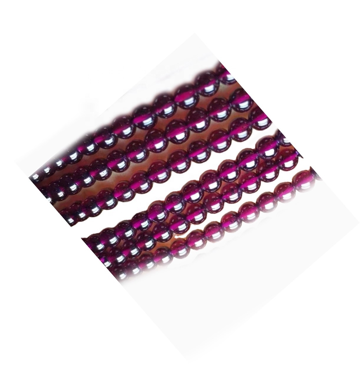 2 mm a 9 mm Agujero grande Venta caliente Redonda Garnet Piedra de piedras preciosas sueltas aproximadas 16 pulgadas 31