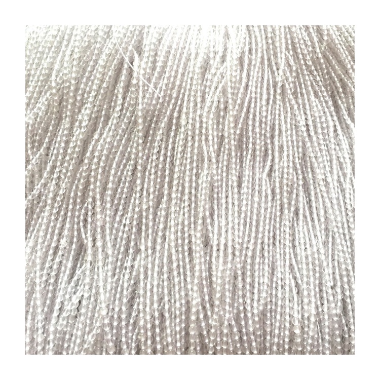 Granos de cuarzo de cristal facetado natural 9