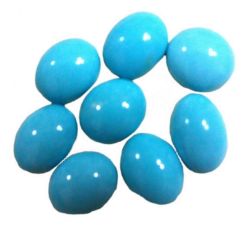 Plavi tirkizni ovalni gemstone Cabochon kalibrirani zeleni prirodni dragi kamen 11