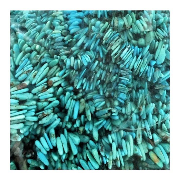 Turquoise stone jewelry  Natural Turquoise Beads Strands Nugget 7