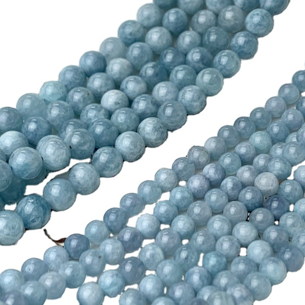 quamarine gemstone quamarine ដែលមានរាងមូលមានរាងមូលរលូន 23