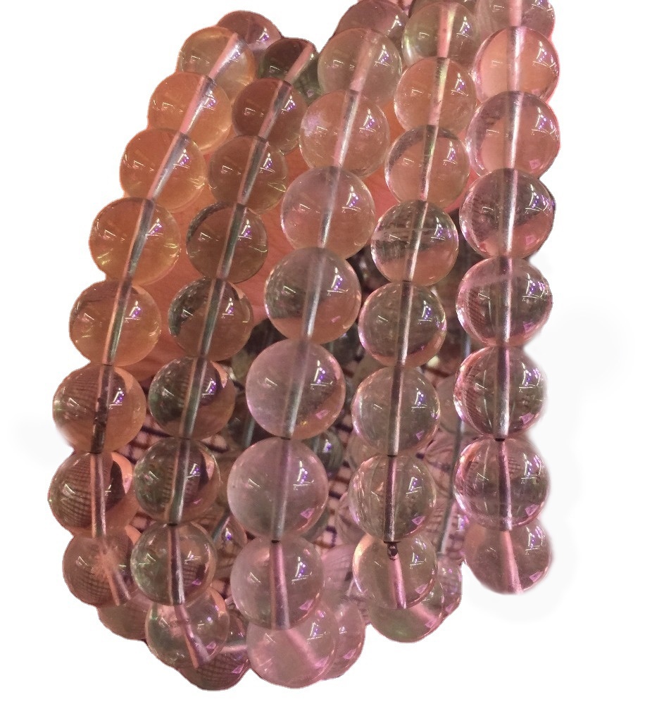 អង្កាំត្បូងហ្វ្លុយអូរីតរលុងធម្មជាតិ 10mm 30