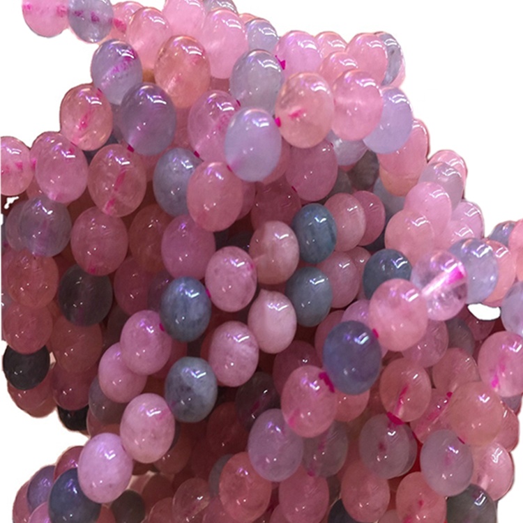 Morganite Beaded Charm Stretch Stretch / Bracciale Gioielli / Braccialetto personalizzabile 9