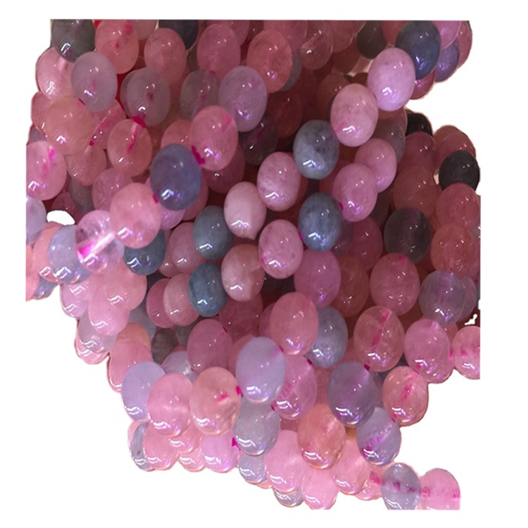 Morganite Beaded Charm Stretch Stretch / Bracciale Gioielli / Braccialetto personalizzabile 7