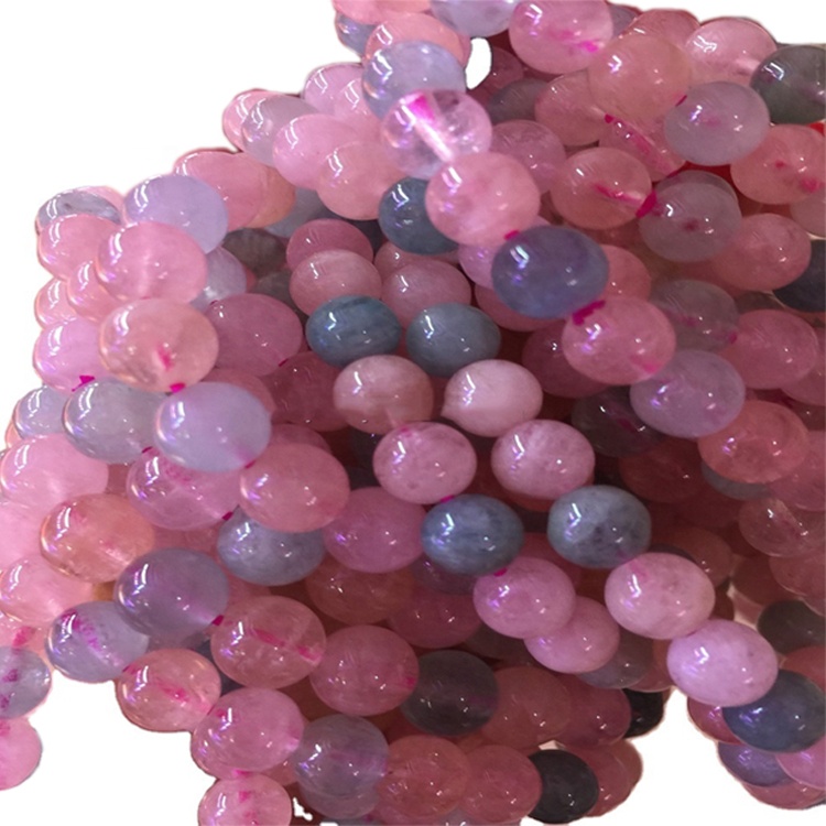 Morganite Beaded Charm Stretch Stretch / Bracciale Gioielli / Braccialetto personalizzabile 11