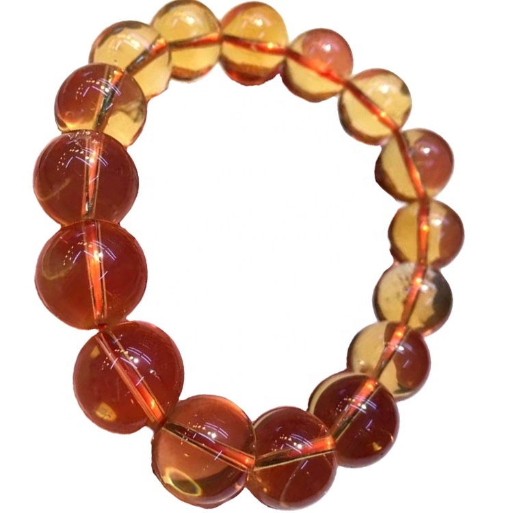 Braccialetto per perle di cristallo citrino con braccialetto di alta qualità / personalizzabile 9