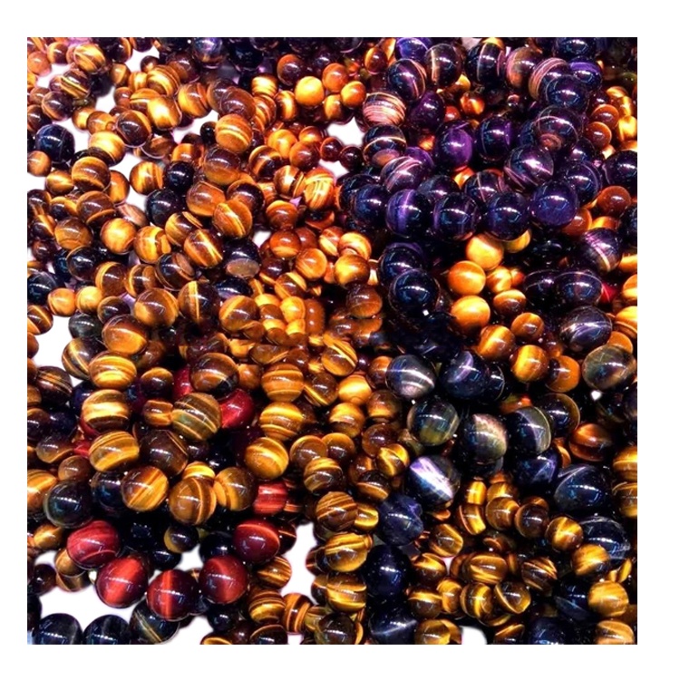 ពណ៌លឿងសាច់ពណ៌ធម្មជាតិថ្មភ្នែកកញ្ជ្រោងខ្សែដៃសម្រាប់គ្រឿងអលង្ការ 7