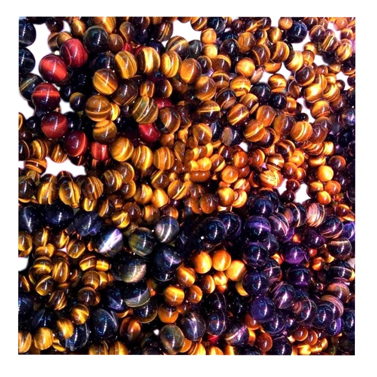 ពណ៌លឿងសាច់ពណ៌ធម្មជាតិថ្មភ្នែកកញ្ជ្រោងខ្សែដៃសម្រាប់គ្រឿងអលង្ការ 9