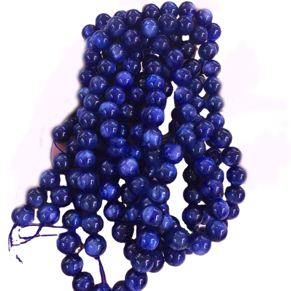 Gemstone naturale Kyanite Premium Grado AAA Gemstone 16mm Bracciale Bracciale 9