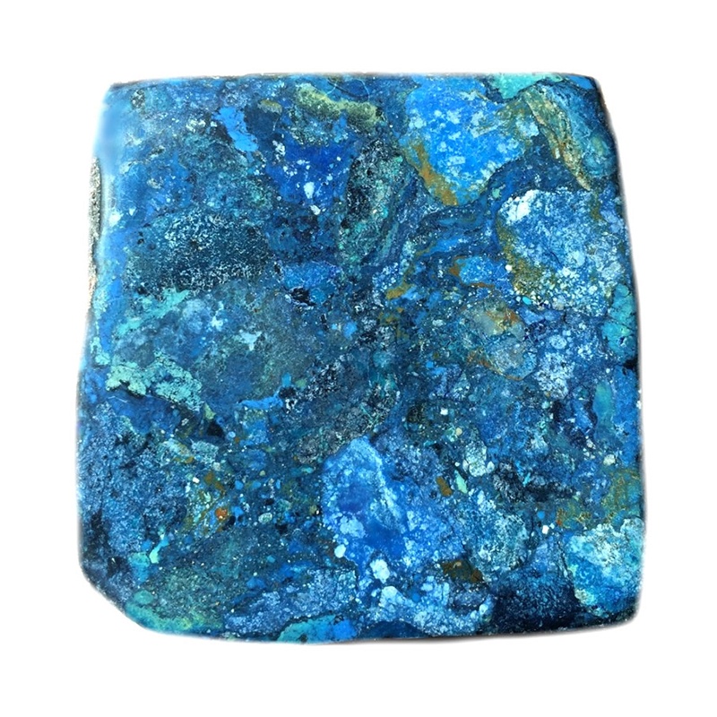 America Mohave Ngọc lam tự nhiên Block Dark Blue Turquoise Đá quý Làm sỉ 11