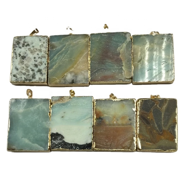 Druzy Stones Pendant Wholesale Charl Char Chalce Natural Drusy Sieraden Gemstone 7