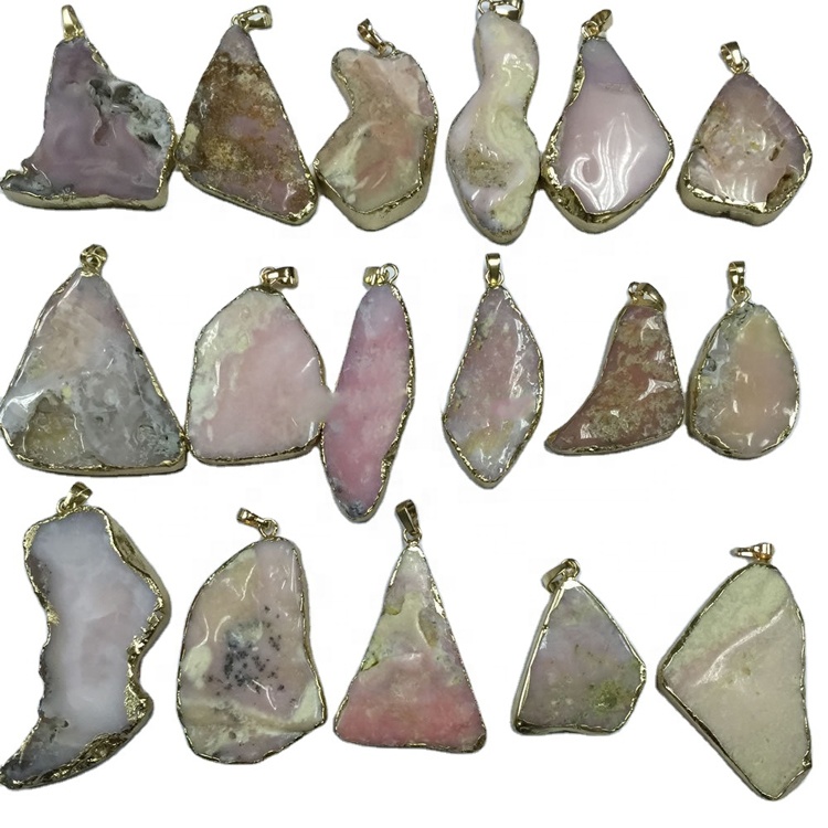 Druzy Stones Pendant Wholesale Charl Char Chalce Natural Drusy Sieraden Gemstone 9