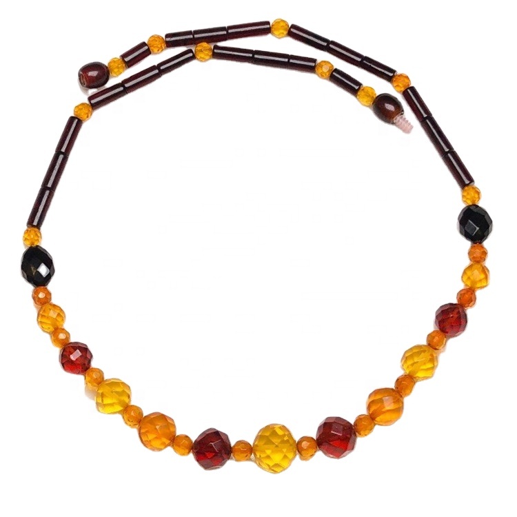 pakyawan nga Amber round beads kwintas alahas 9