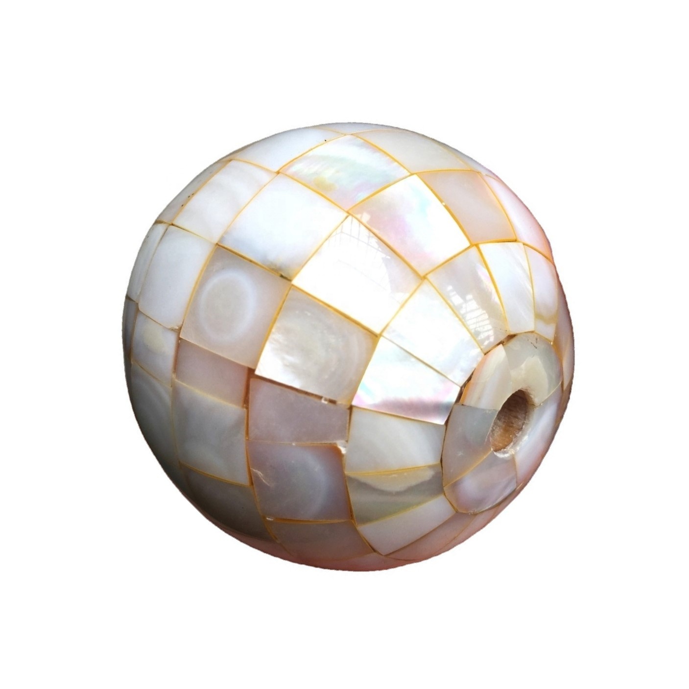 Black / Blanco / Pink / Golden Mosaic Shell Beads Madre de perlas Pearl Beads 34