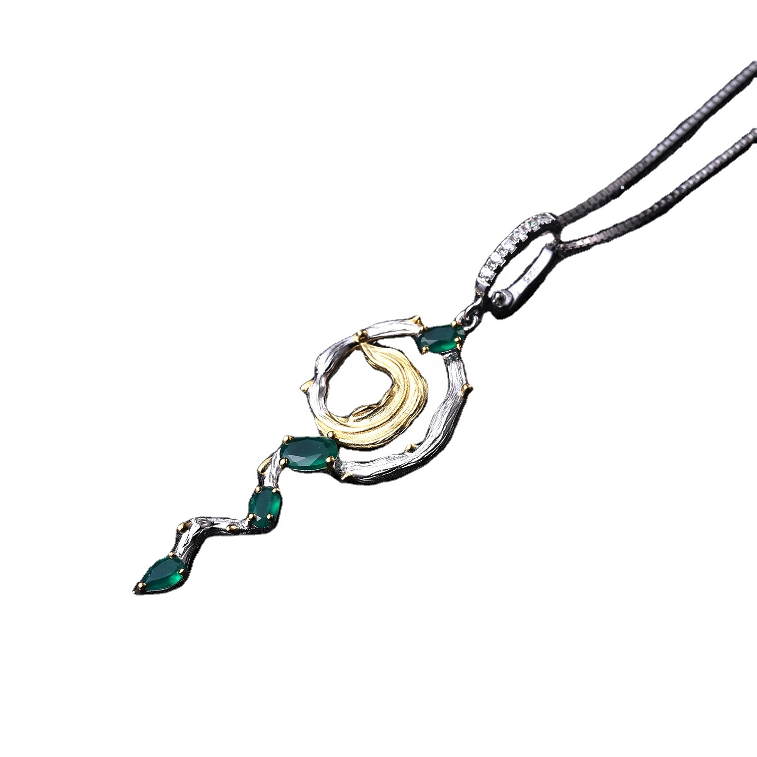 925 sëlwer Sëlwer Schlofsdag Turquoising Pendants fir Fraen / Handgemaachte Gemstone Sëlwer Peleder Keltesch Reder 11