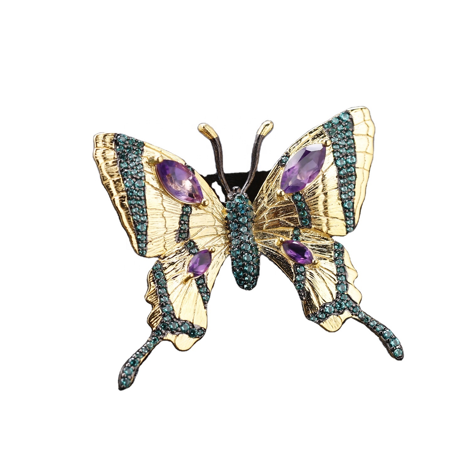 I-aushyst yenyani ye-amestrace / i-gemstone ye-gemstoce / ibhabhathane ye-925 isilivereyst 9