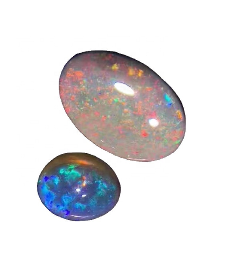 Ethiopia Opal Oval Cabochon / Australian Black Opal 9