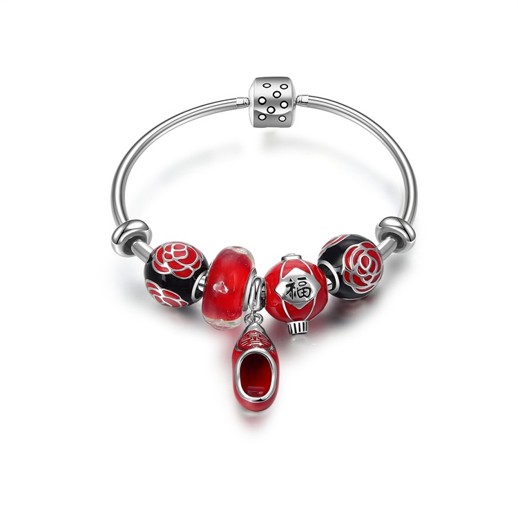 유명한 브랜드 여성 925 실버 팔찌 9