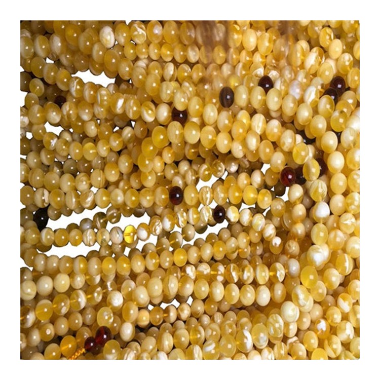 Bracciale per perline della corda della mano dell'amber naturale del braccialetto della lega di Amber Amber Genuine Monili della mano maschio e femminile 16inch 7