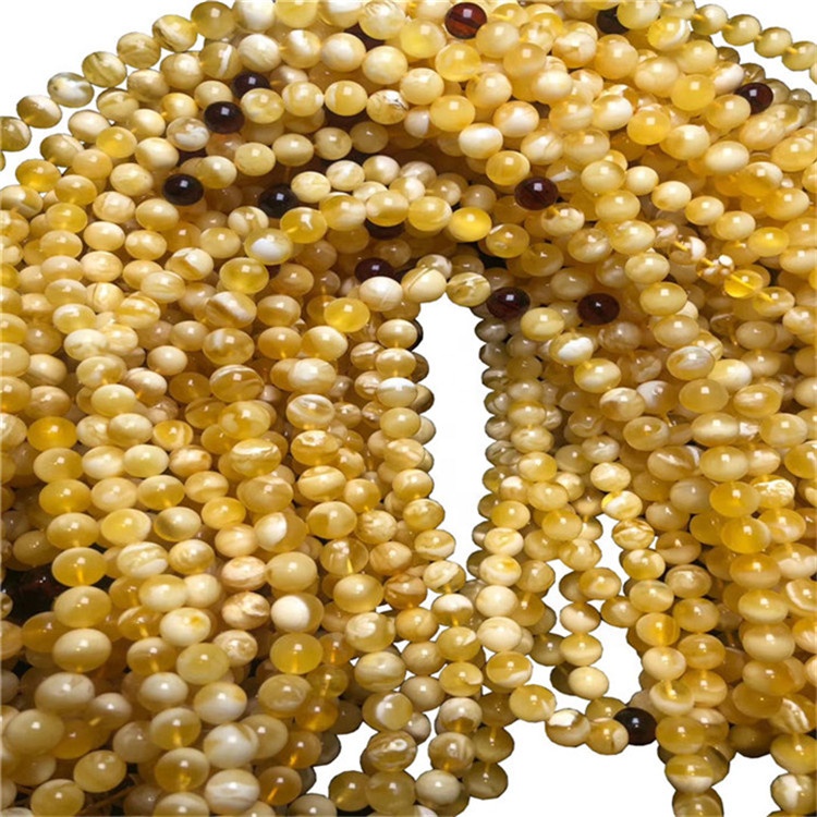 Amber Natural Beeswax mano cuerda pulsera genuina masculina y femenina joyería de mano 16 pulgadas 12