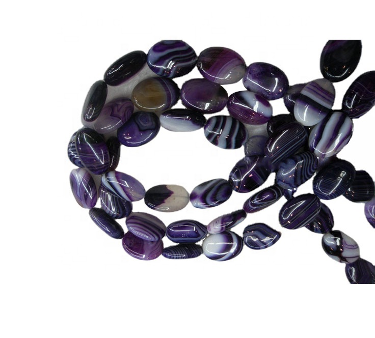 Naturlig smaragdskuren form och agatmaterial ädelsten pärla 11