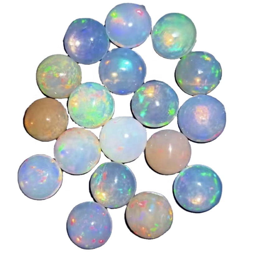 Opal Fy Ethiopian Alam Cabochon Welo Fire Opal Gemsstone Opal Baju Rumput Cabochon 6