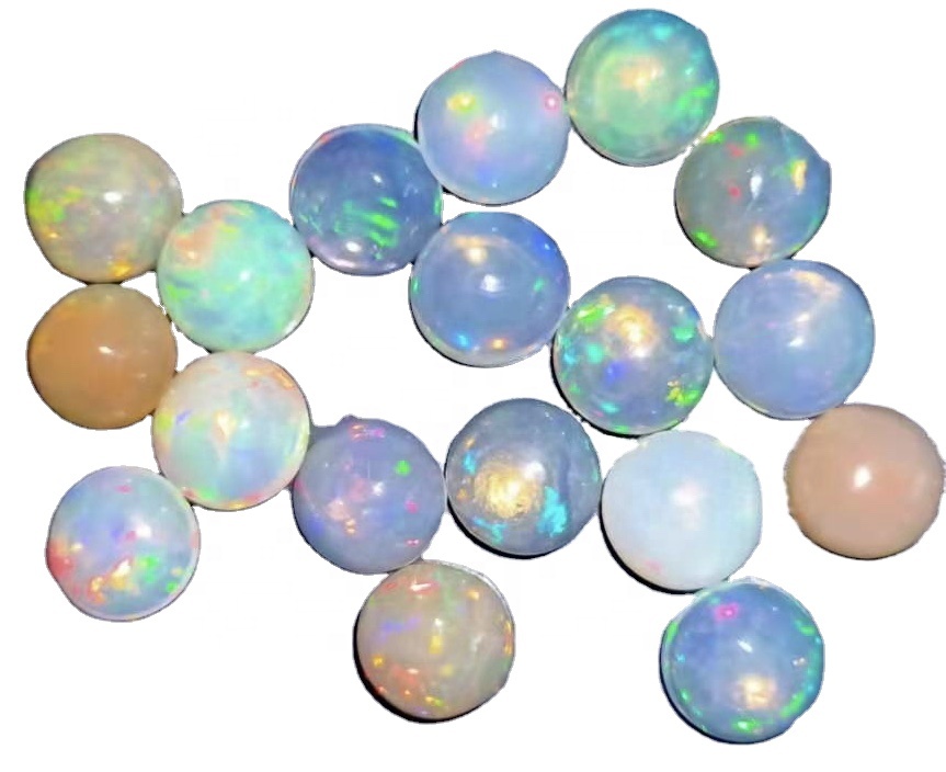 Opal Fy Ethiopian Alam Cabochon Welo Fire Opal Gemsstone Opal Baju Rumput Cabochon 8