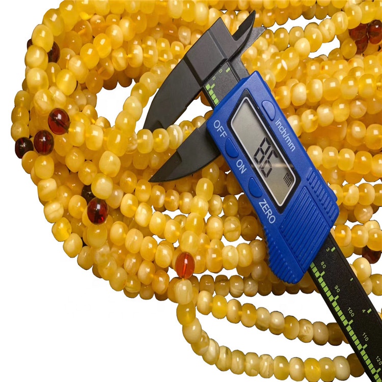 Cuerda de mano amarillo natural amarillo abejas cera de cera natural de piedras preciosas de ámbar para unisex 7