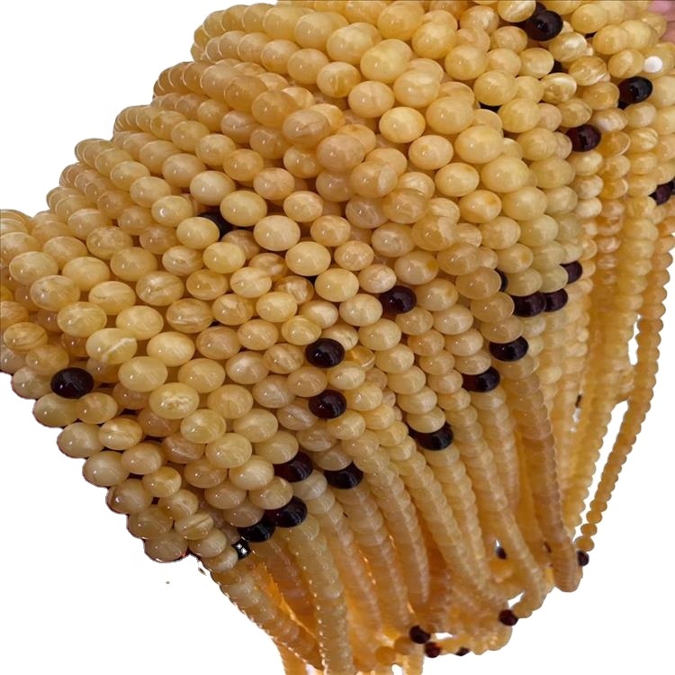 Venta al por mayor de alta calidad natural y amarillo ámbar báltico báltico beeswax gemstone 11