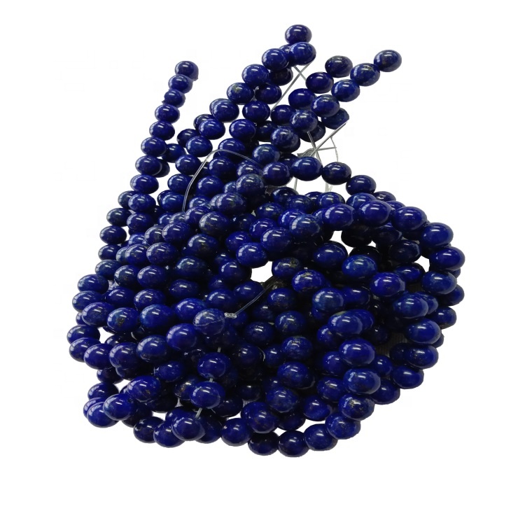 Piedra de piedras preciosas de Lapis Lazuli Natural Lazuli Beads Flows 40 cm Full Strand Joyería Azul 7