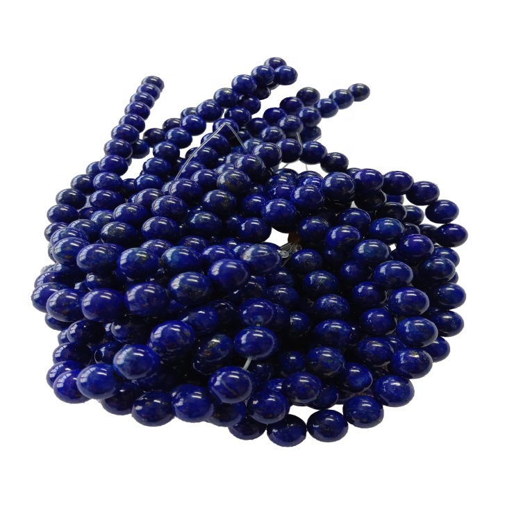 Piedra de piedras preciosas de Lapis Lazuli Natural Lazuli Beads Flows 40 cm Full Strand Joyería Azul 9
