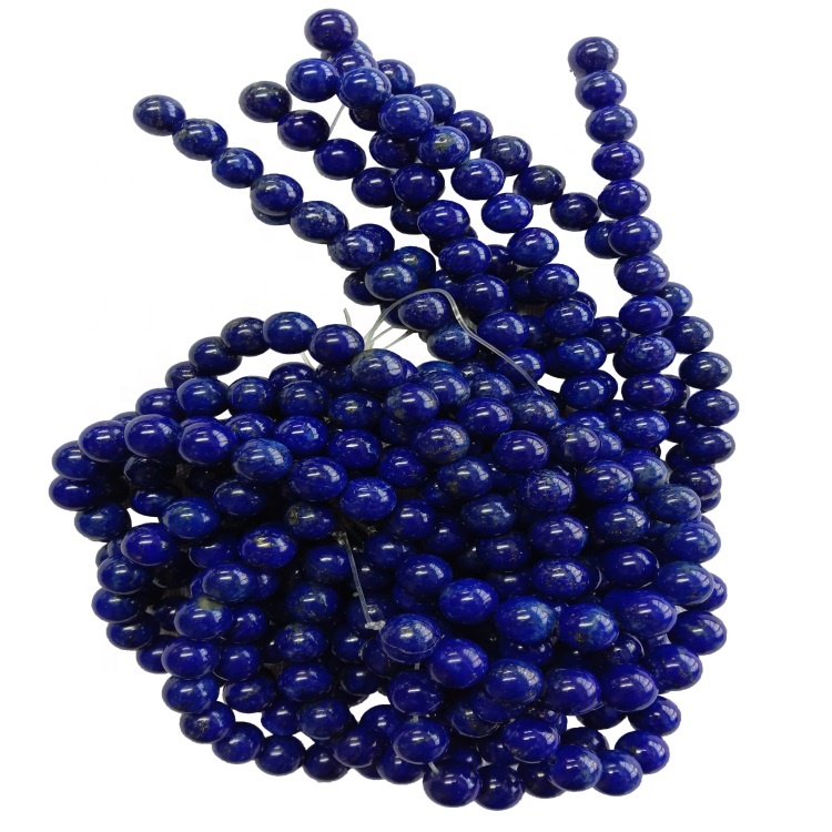 Piedra de piedras preciosas de Lapis Lazuli Natural Lazuli Beads Flows 40 cm Full Strand Joyería Azul 11