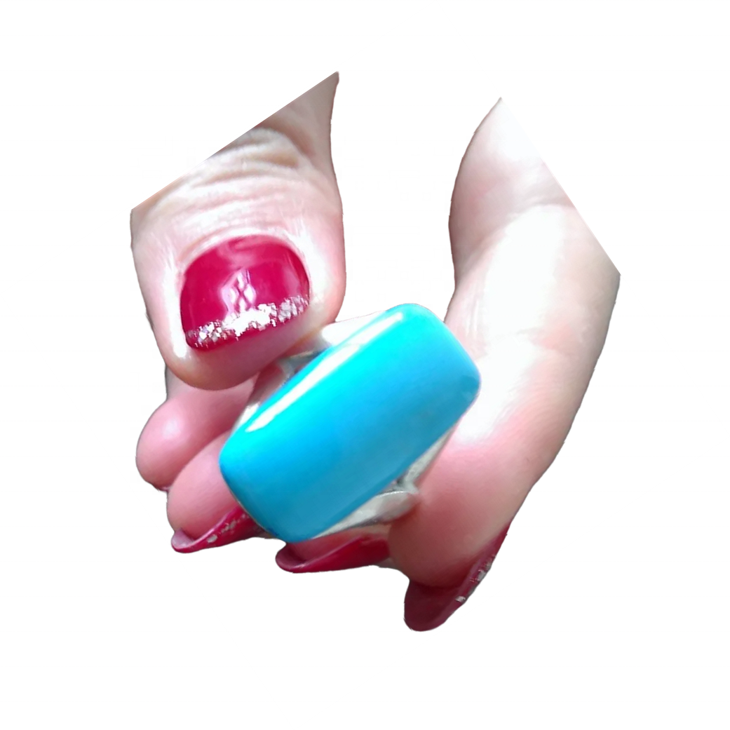 स्लीपिंग ब्यूटी फ़िरोज़ा रत्न रिंग्स कैबोकॉन स्टोन बोहो ईयरिंग 925-एंटीक सिल्वर रिंग वेडिंग रिंग गिफ्ट 9