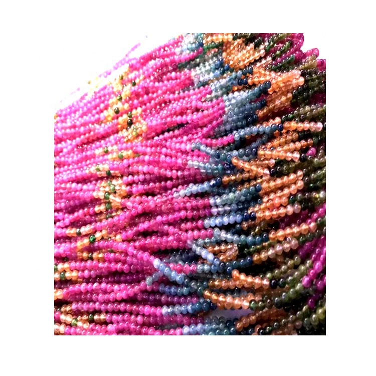 Tourmaline Rubellite mushonga weruvara bheji beads Apyrite Shiny Bule Ruvara Bangle Zvishongo 7