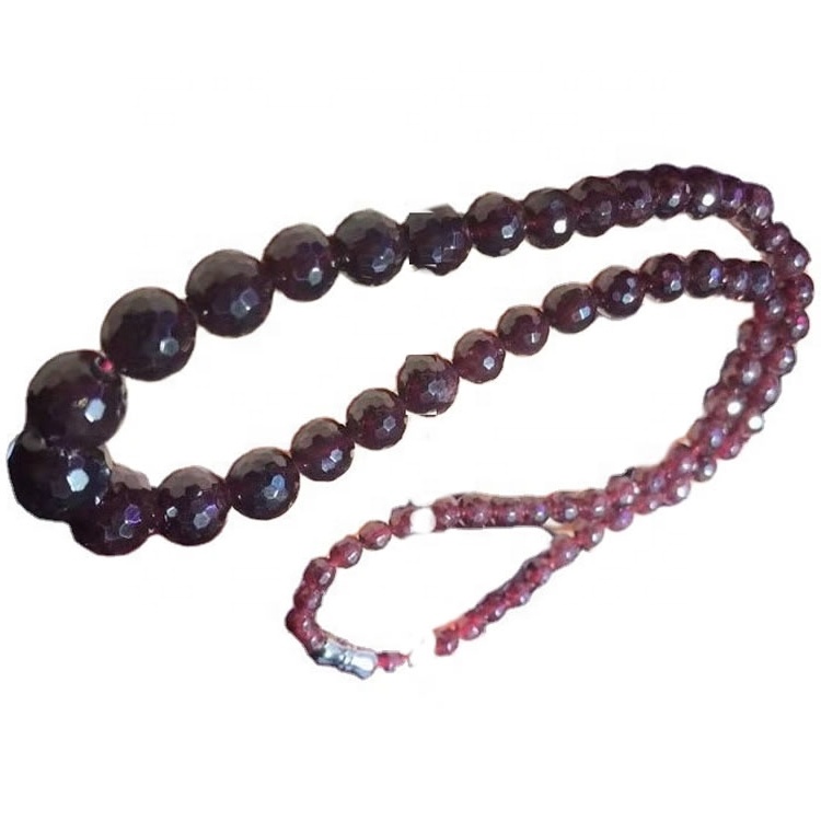 Tourmaline Faceted Round Beads Garnet Gemstone mutsipa zvishongo 9