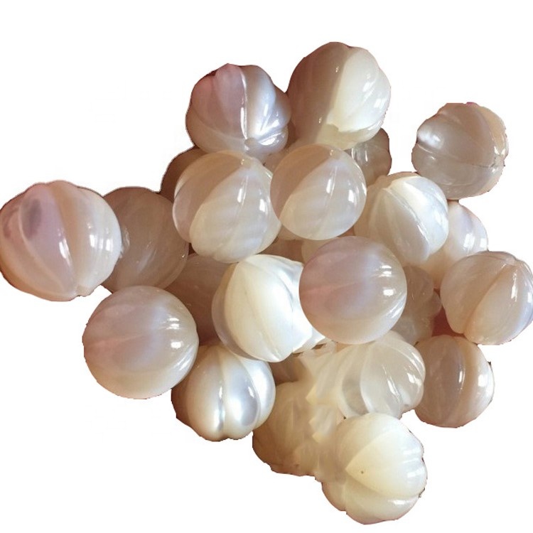 Natuerlike wite mem fan Pearl Shell Carved Beads 9