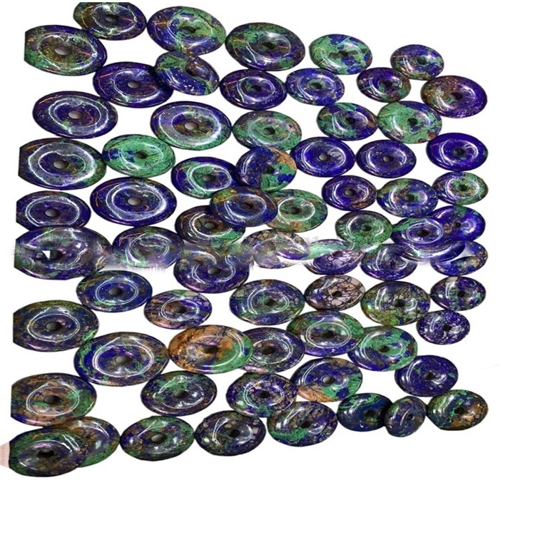 자연 빈티지 Lazurite Fychenite 블루 구리 동전 절묘한 디자인을위한 고품질 보석 9