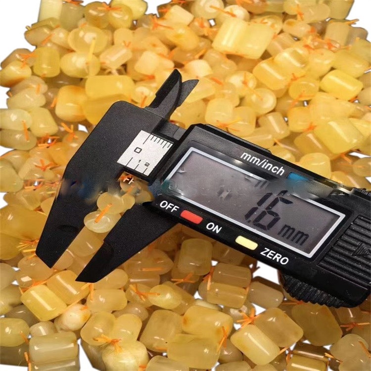 Honey Amber Bucket Beads Rare Jewelry Handmade Gift For Human 7