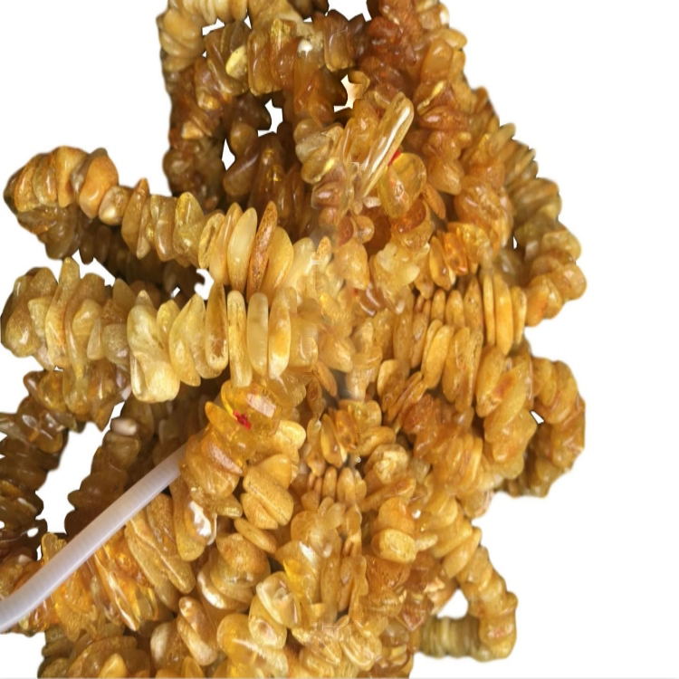 Natuerlike autentike Amber unregelmjittige foarm yn 'e Gemstone 7