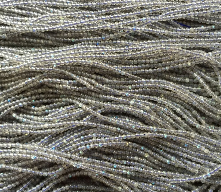 Natural albastru labradorite piatră prețioasă rotundă margele 16 Strand 9