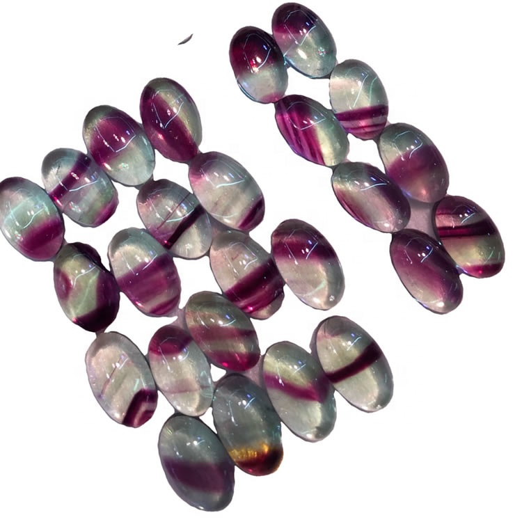 Nyasi nyingi za fluorite za fluorite kwa ajili ya mauzo ya lolori ya oval 9