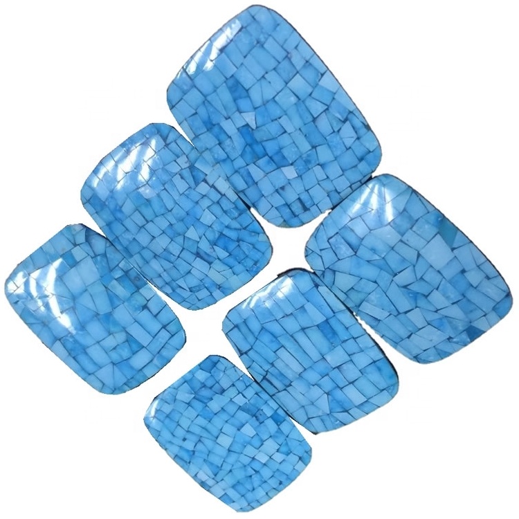 Varotra lehibe BIG BIGLESALE LOT TURQUOISE COBOCHON COBOCHON COBOCHON 15