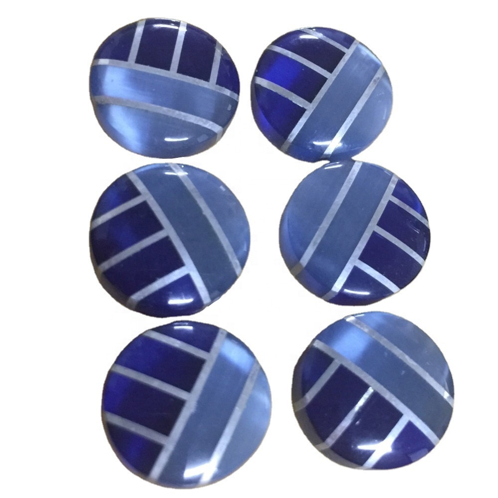 Wholesale Handmade Natural Gemstone Mosaic Doble nga mga Alahas nga Cabochon 15