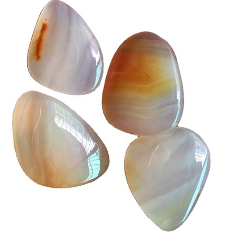 អ្នករចនាម៉ូដ Pear Montana Agate Cabocho Cabochon ប៉ូលាម៉ុនតាណាខាញ់ខេនថលធ្វើឱ្យដៃចាស់ jemstone j 7
